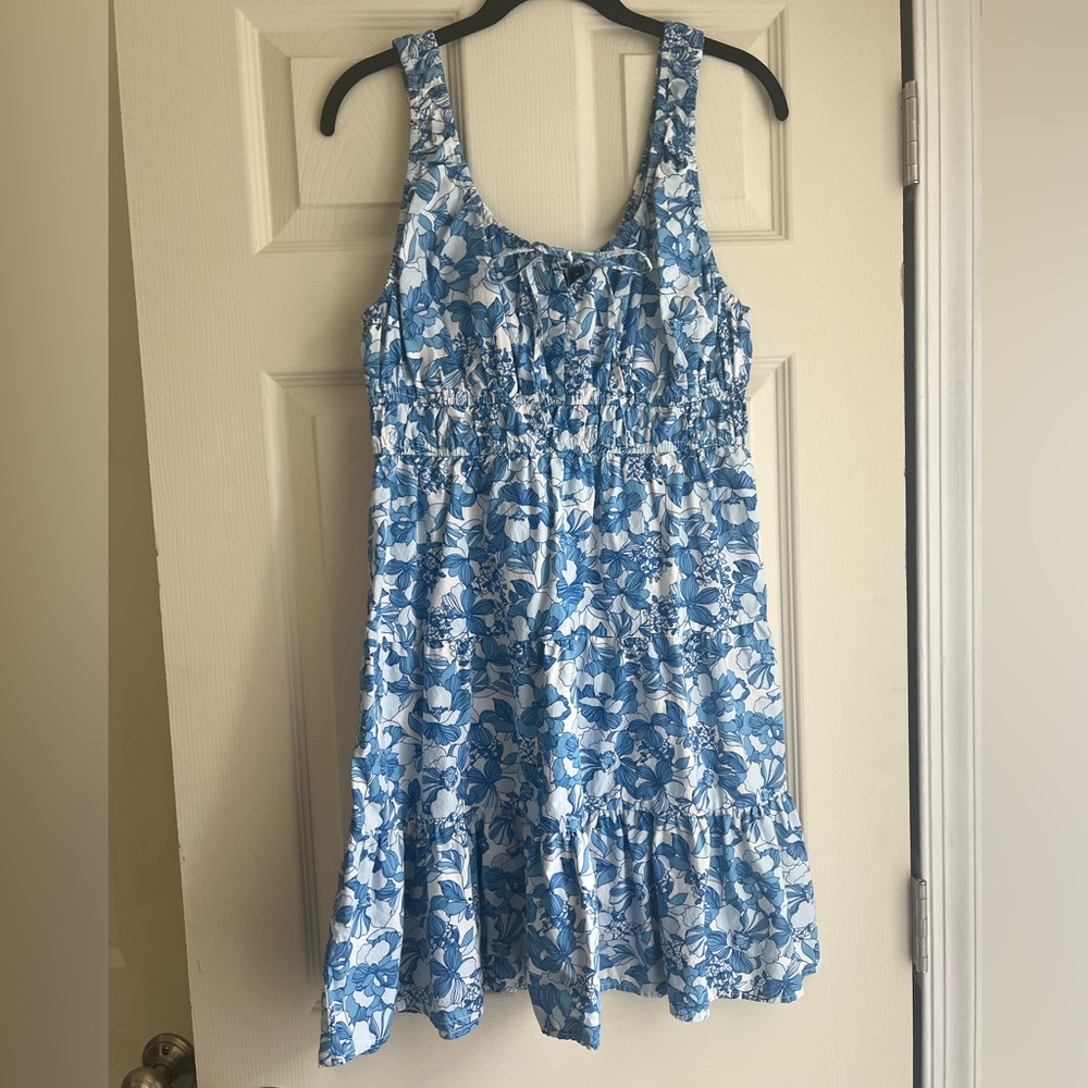 GAP Blue and White Floral Dress